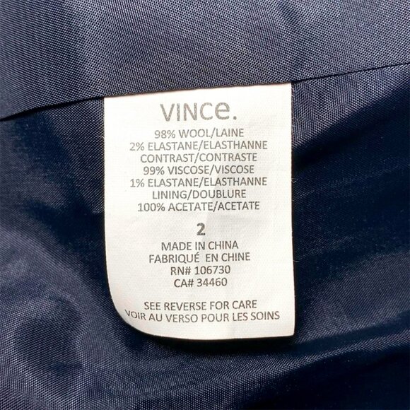 VINCE Two Tone Tuxedo Jacket - Picture 8 of 8